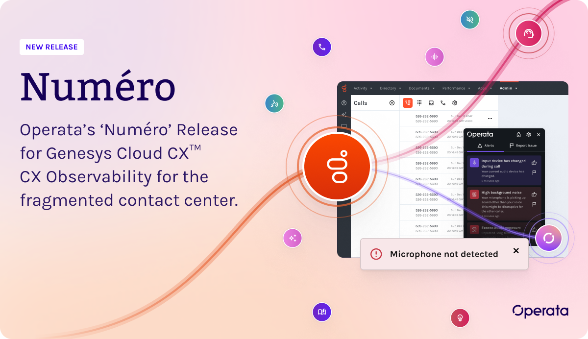 Operata 发布面向 Genesys Cloud CX 的 'Num&eacute;ro' 版本